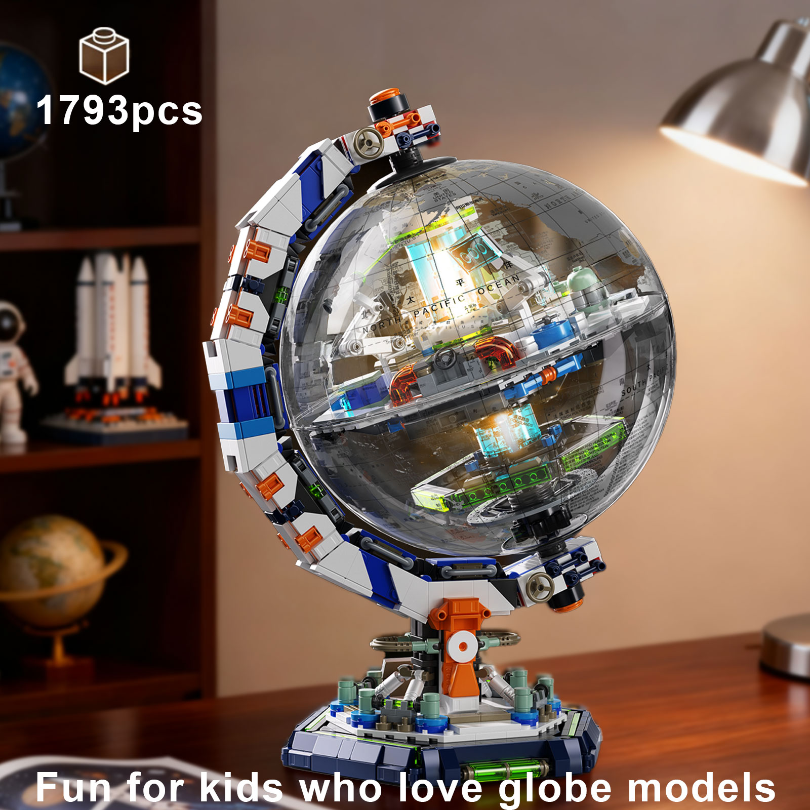 Office Tech And Space - KAVOWORLD ชุดตัวต่อโลกจำลองไซไฟ 1793 ชิ้น รุ่น Skyverse