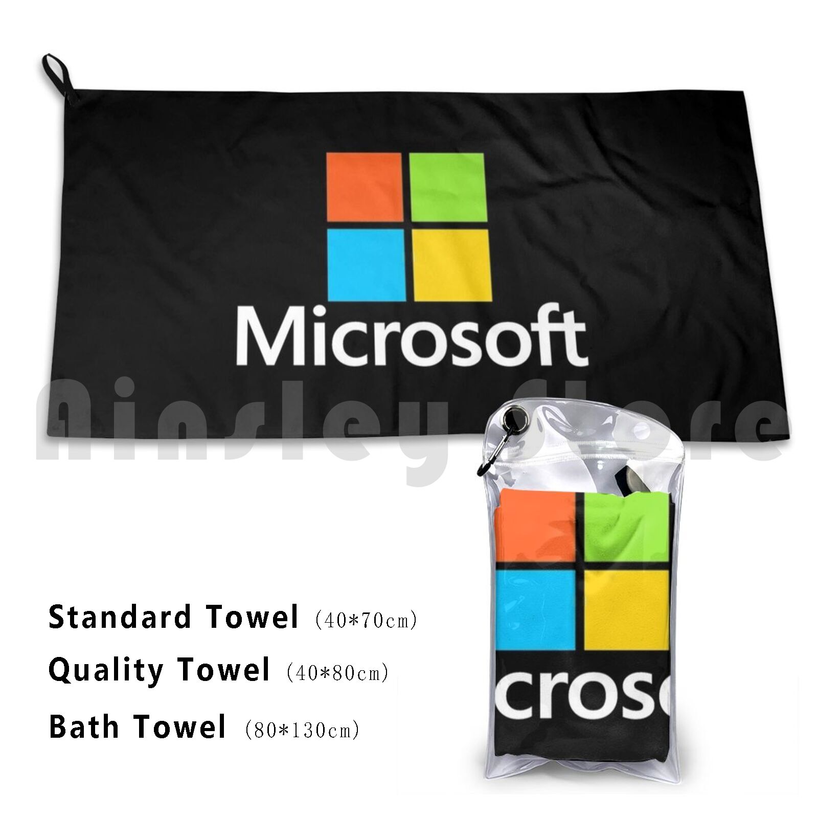 Office Tech Logo - ผ้าเช็ดตัวชายหาดชนิด Microsoft เบาะรองนั่ง Microsoft Azure Logo
