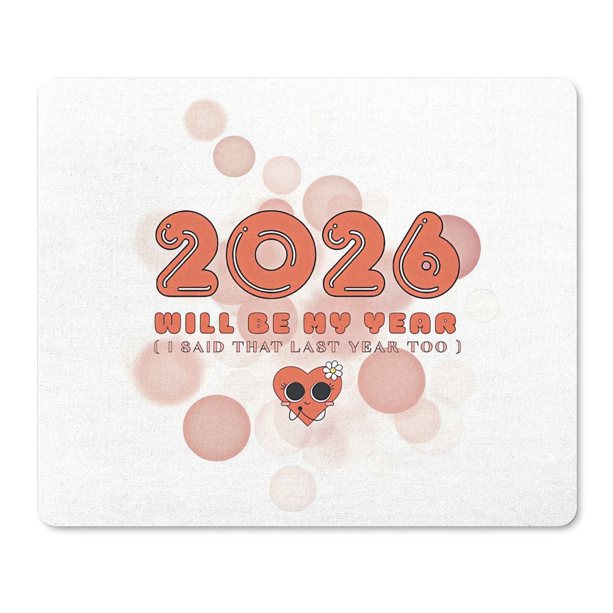 Office Tech And Space - แผ่นรองคีย์บอร์ดลายกาแล็กซี่, คำคมปีใหม่สุดฮา 2026, แผ่นรองโต๊ะสำหรับโปรแกรมเมอร์และคนรักเทคโนโลยี, สไตล์อวกาศลึกลับ, สำนักงานเอ