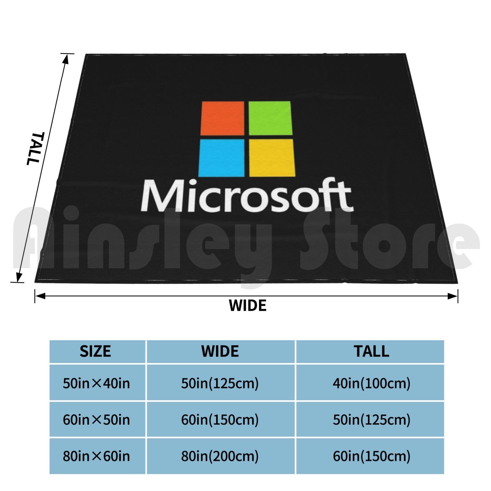 ผ้าห่มลายไมโครซอฟท์ แฟชั่น โลโ - Office Tech Logo บทวิจารณ์และราคา