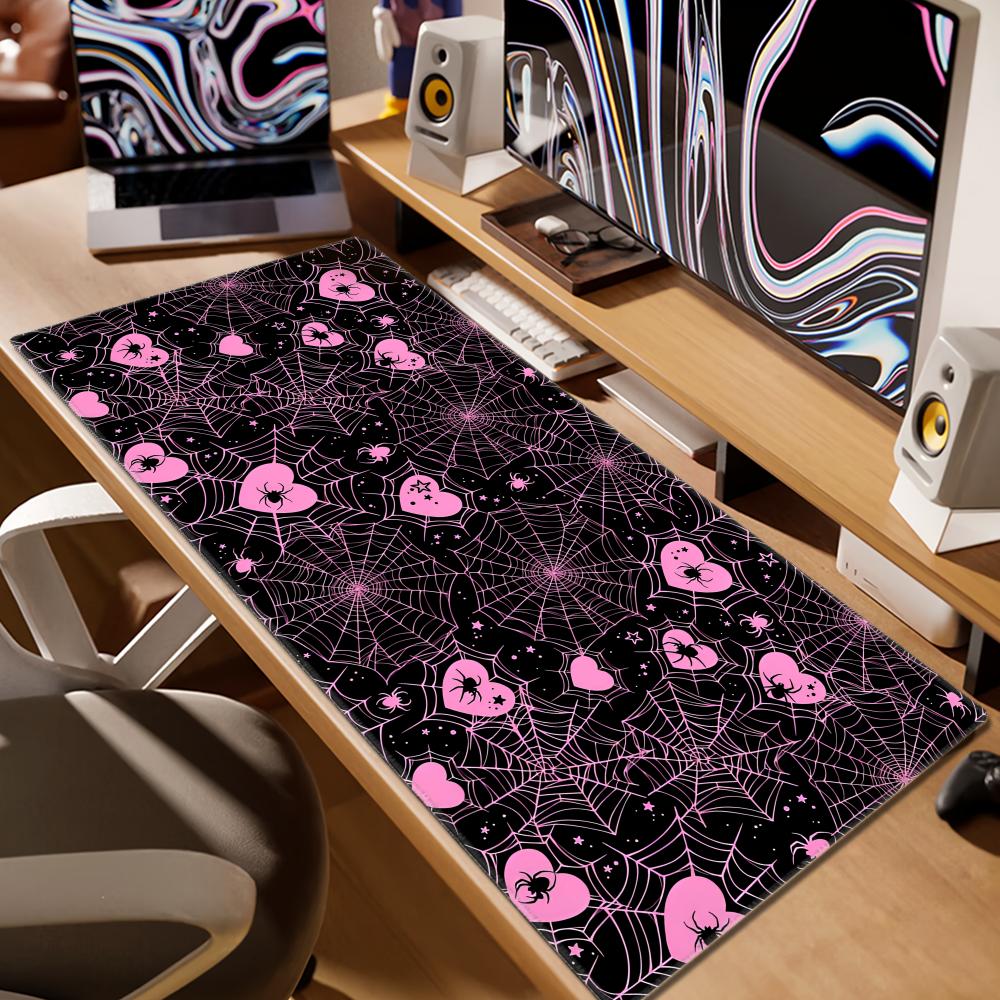 แผ่นรองเมาส์ลายใยแมงมุมสีขาวหร - Office Tech Set Up บทวิจารณ์และราคา