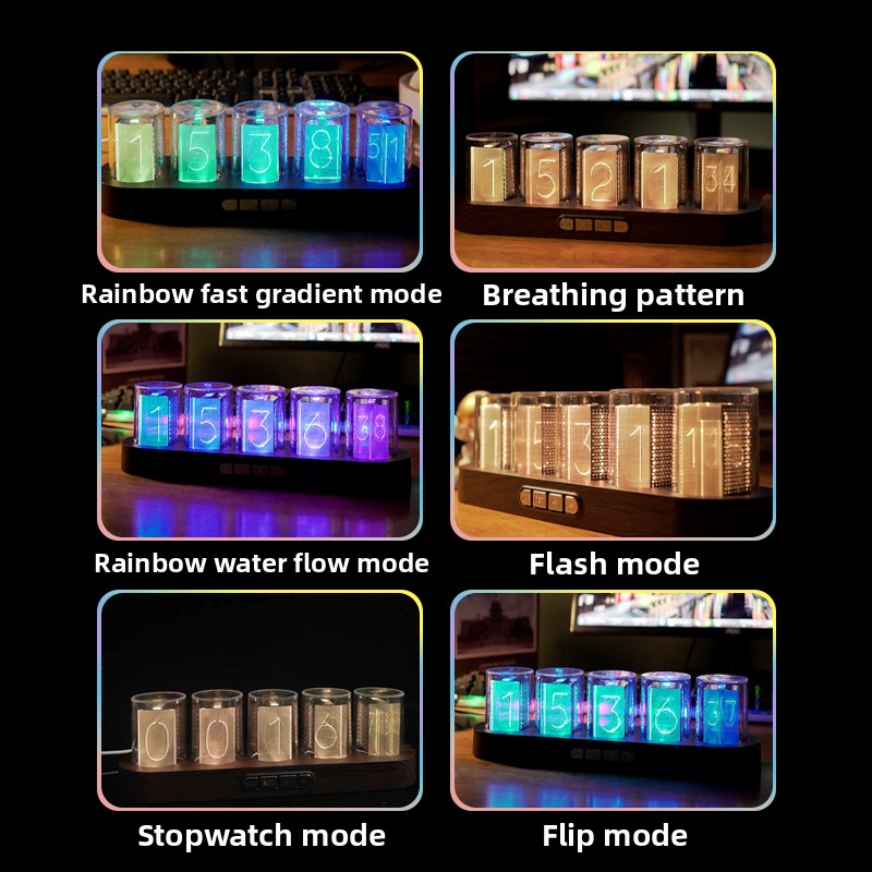 นาฬิกาตั้งโต๊ะ RGB สำหรับเกมเม - Office Tech Set Up บทวิจารณ์และราคา