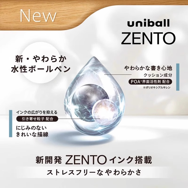 ปากกาเจล Uni-ball ZENTO 0.38 ม - Office Work Tech บทวิจารณ์และราคา